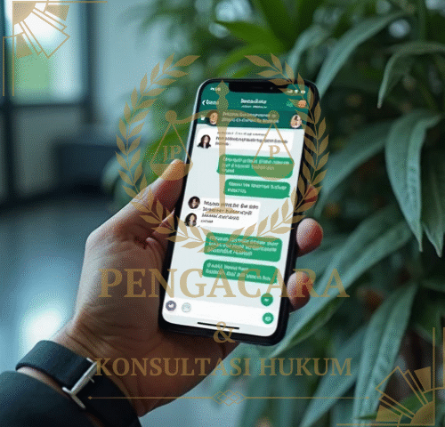 Syarat Pengajuan bukti Pesan percakapan WhatsApp di persidangan agar memiliki kekuatan pembuktian.
