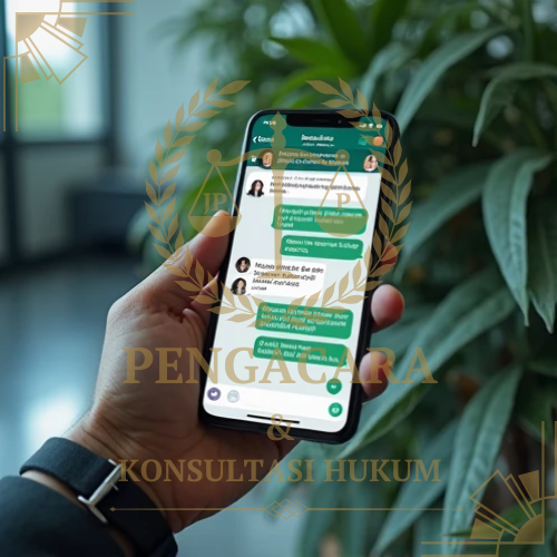 Syarat Pengajuan bukti Pesan percakapan WhatsApp di persidangan agar memiliki kekuatan pembuktian.